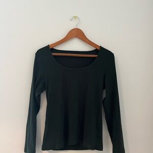 Classic Dark Green Long Sleeve Top